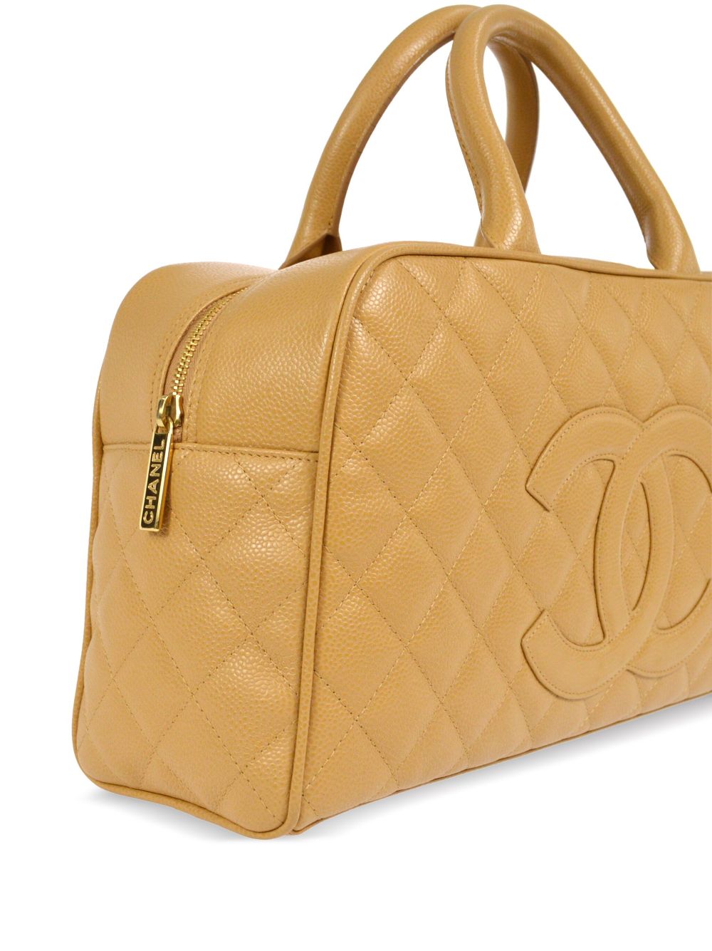 CHANEL 2005 CC diamond-quilted bowling bag Women