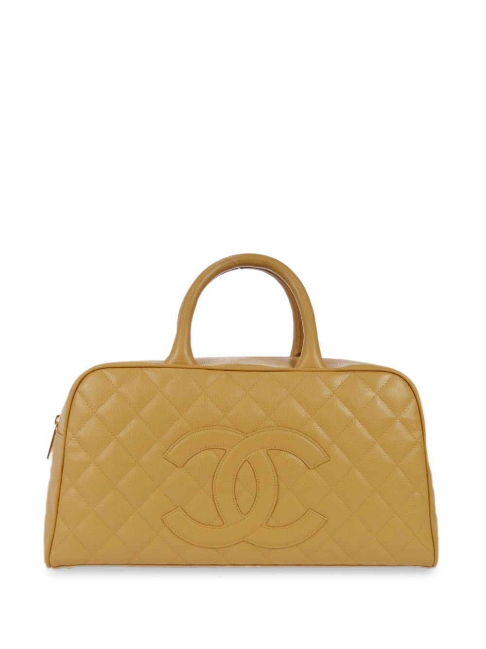 CHANEL 2005 CC diamond-quilted bowling bag Women