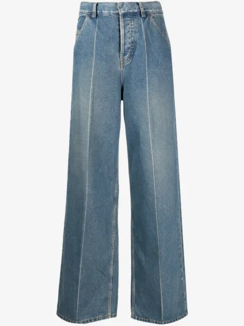 Petar Petrov jeans anchos con tiro alto