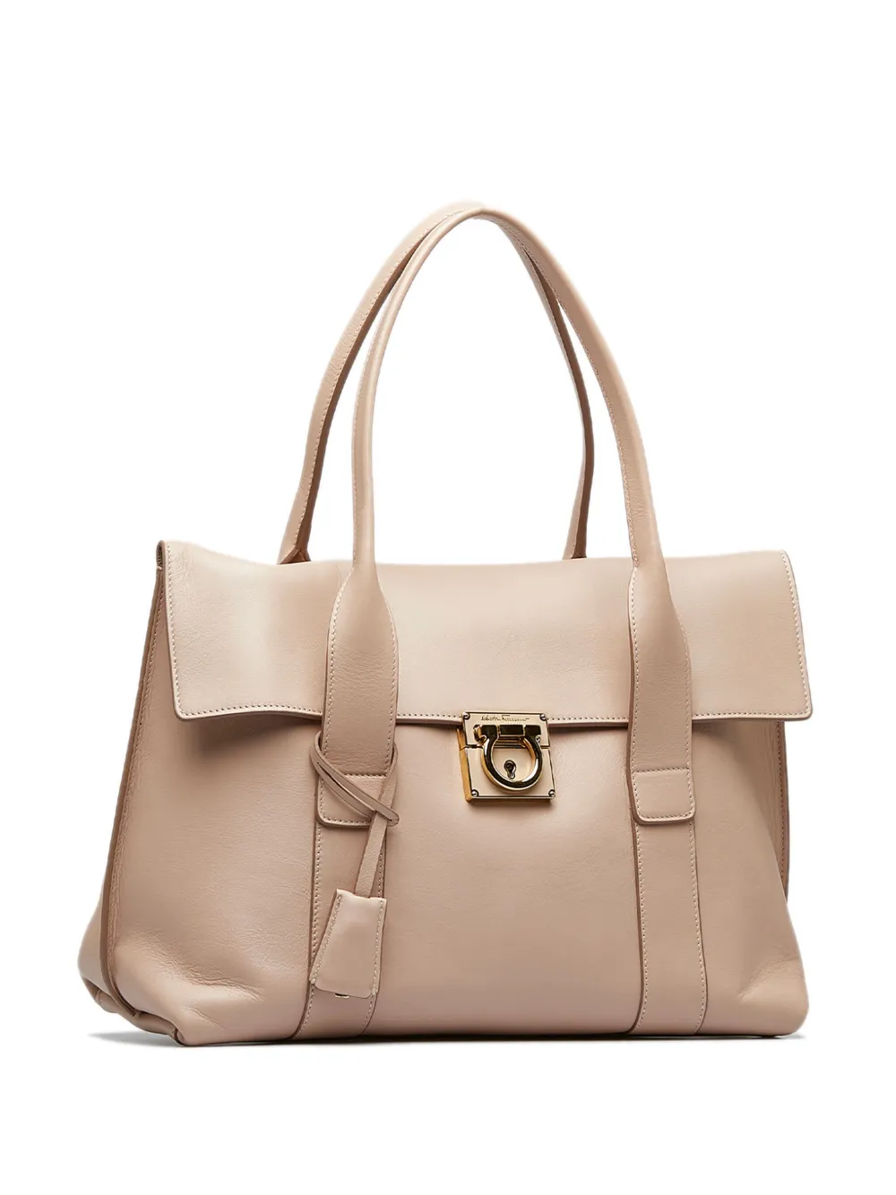Ferragamo Pre-Owned - Gancini handbag - women - Calf Leather - One Size - Pink 2