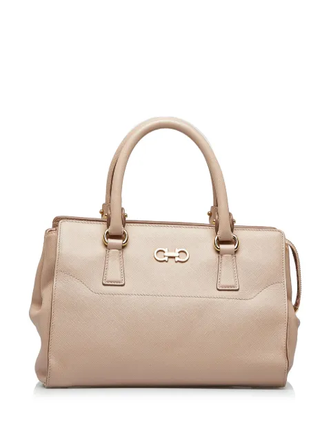 Ferragamo Pre-Owned Gancini-plaque leather tote bag