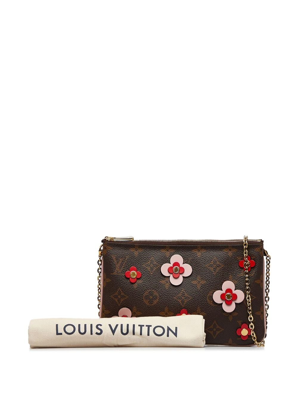 LOUIS VUITTON Blooming Flowers Pochette Monogram Canvas Chain Crossbod