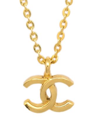 CHANEL Pre-Owned 1982 CC Charm Necklace - Farfetch