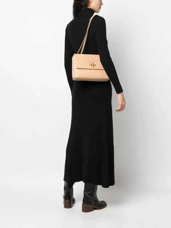 関税込み Tory Burch Kiva シェブロン ショルダーバッグ Tory Burch Kiva シェブロン ショルダーバッグ | ニュートラル