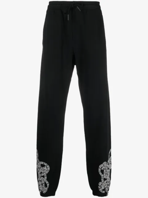 COUNTY OF MILAN logo-print organic-cotton track pants