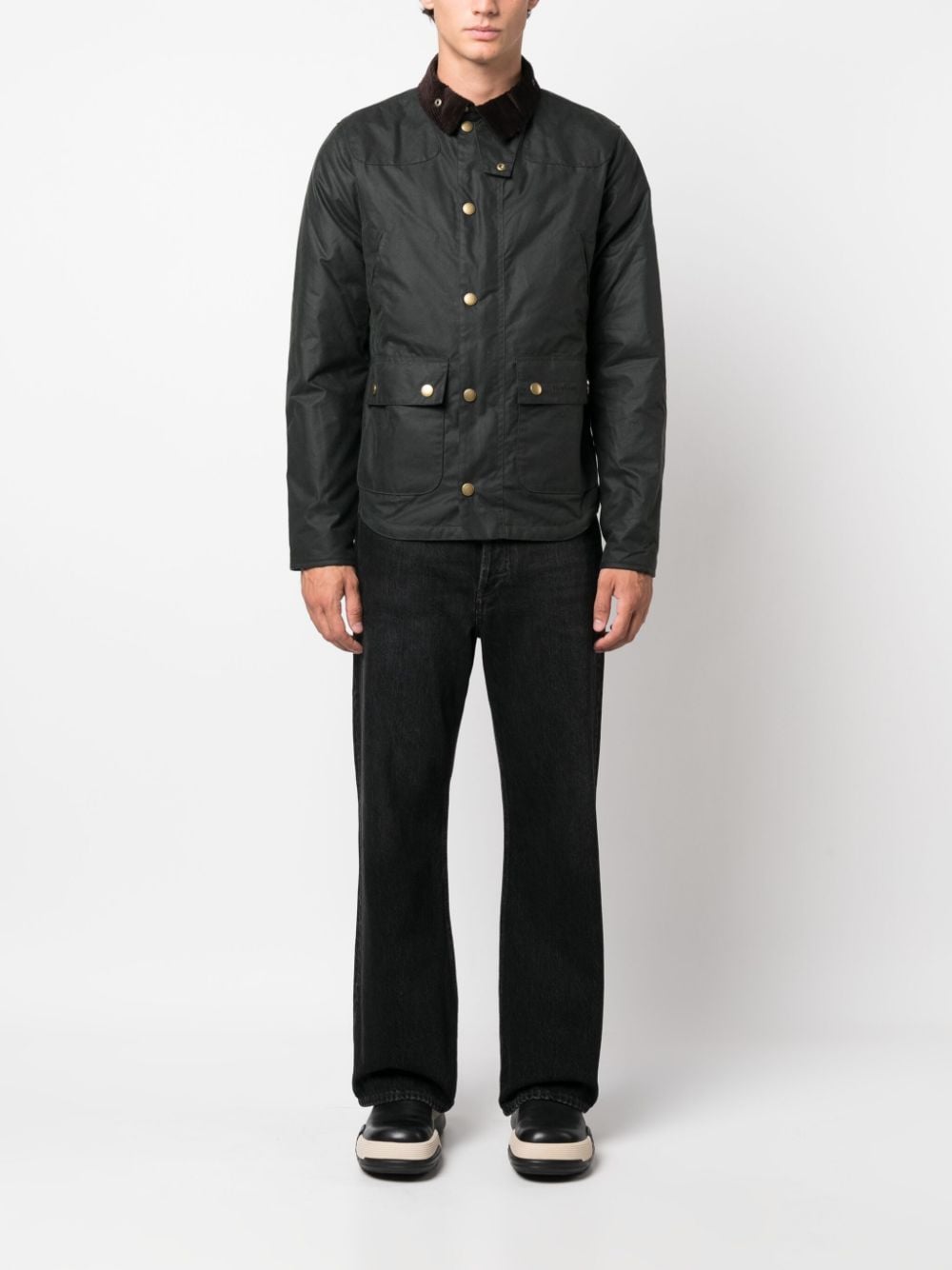 Barbour Reelin wax-coated jacket - Groen