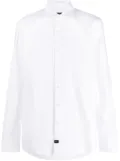 Fay spread-collar cotton shirt - White