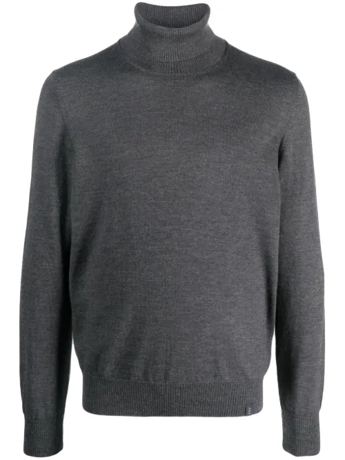 Pull en laine à col roulé - Fay - Modalova