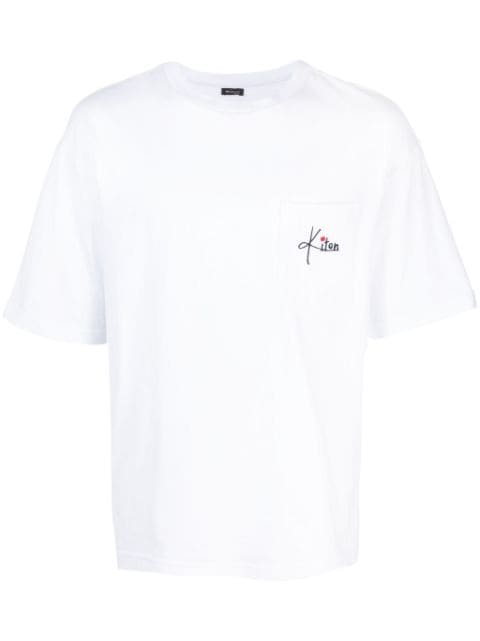 Kiton T-shirt met geborduurd logo