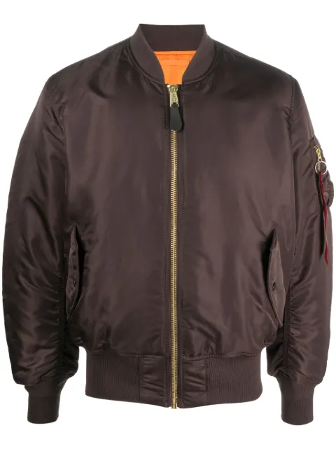 Alpha Industries reversible zip-up bomber jacket 