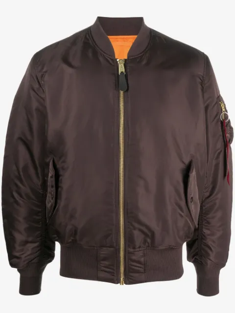 Alpha Industries reversible zip-up bomber jacket 