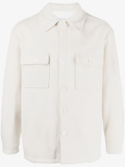 Family First French-terry flap-pocket shirt 