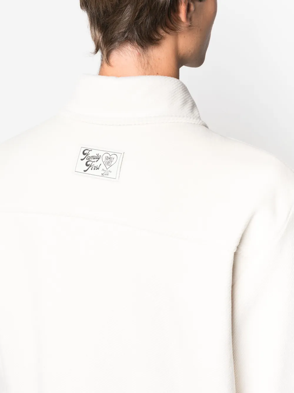 French-terry flap-pocket shirt