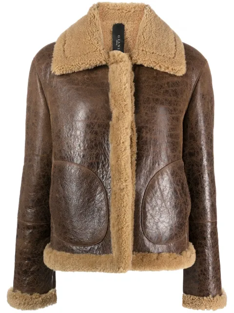FURLING BY GIANI Karina Timber leather jacket