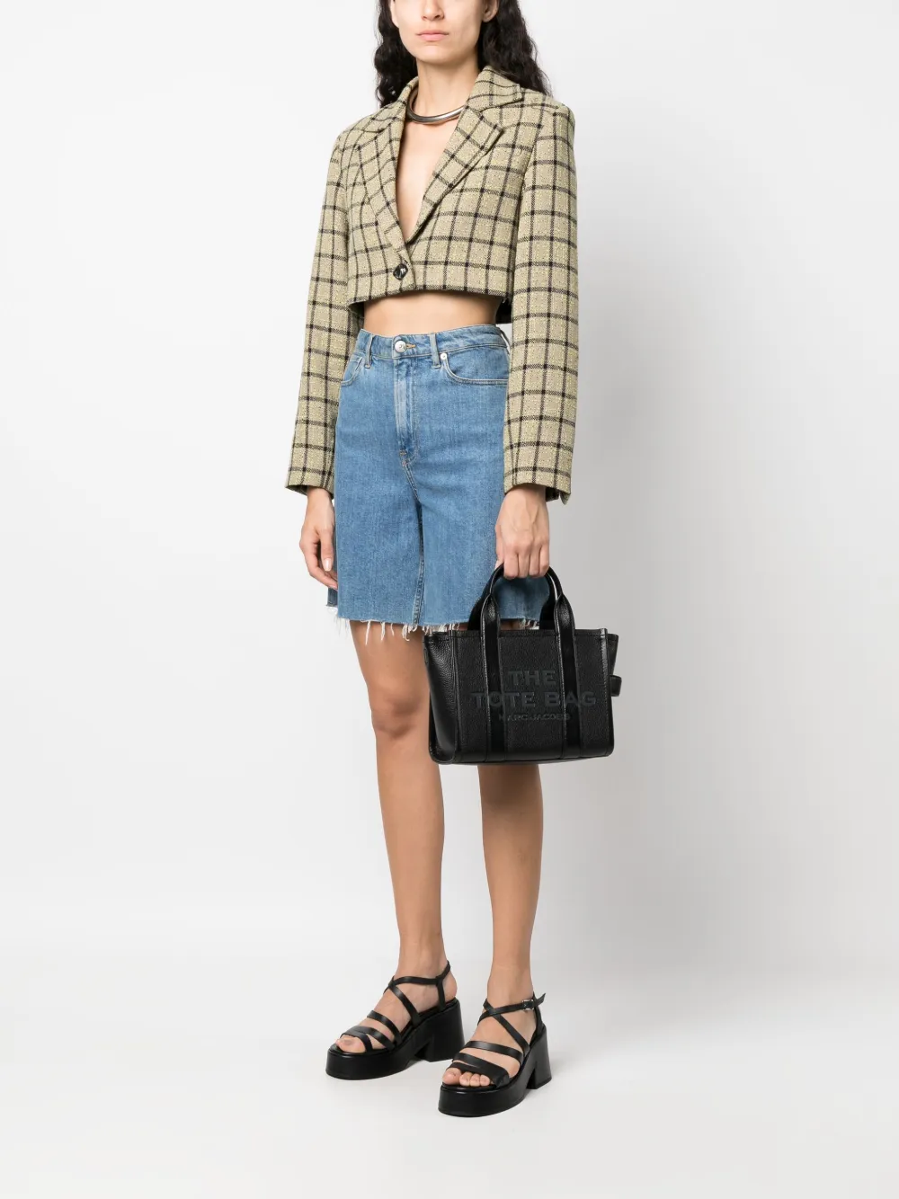 Marc Jacobs small The Leather Tote bag - Zwart