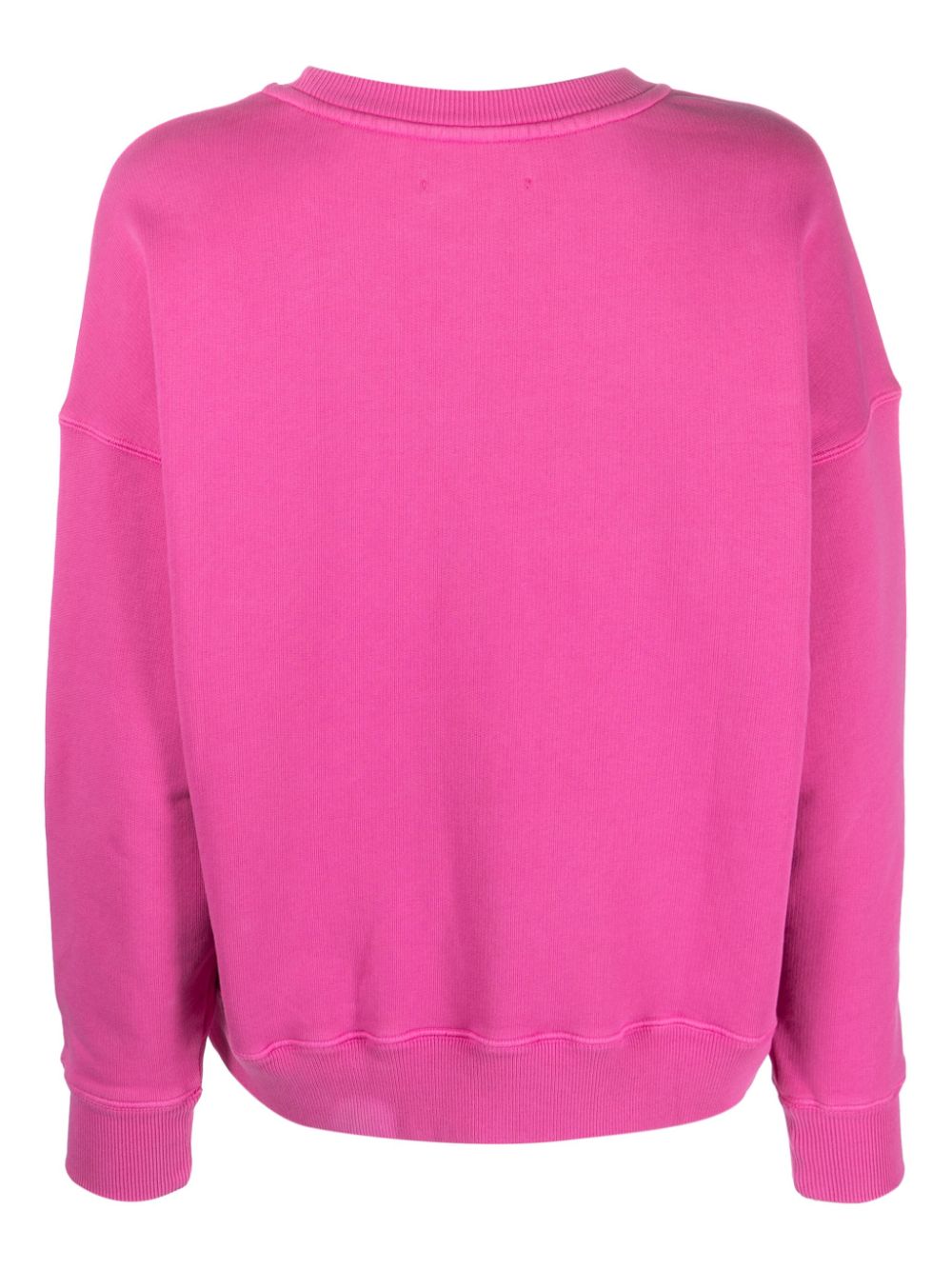 Shop Autry Logo-patch Cotton Sweatshirt In Pink