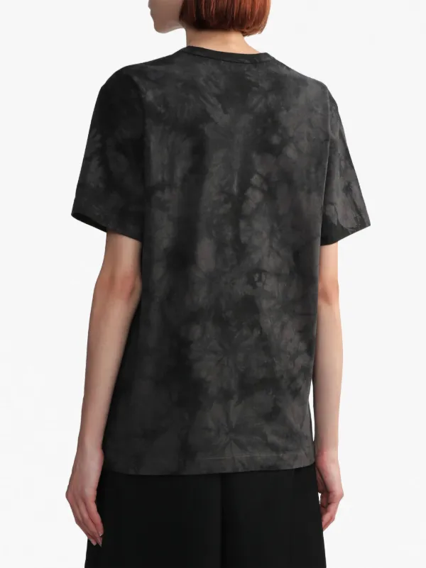 コムコム　タイダイT Black Comme Des Garçons スローガン タイダイ Tシャツ
