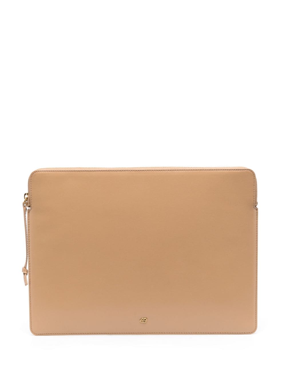 Shop By Malene Birger Aya Recycled-leather Laptop Bag In Neutrals