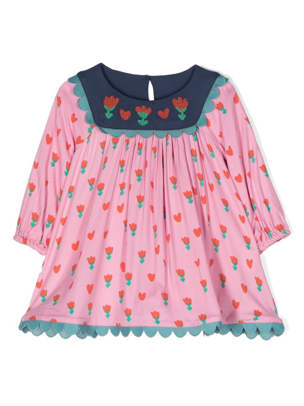 STELLA MCCARTNEY STELLA MC CARTNEY KIDS TULIP-PRINT JERSEY FLARED DRESS