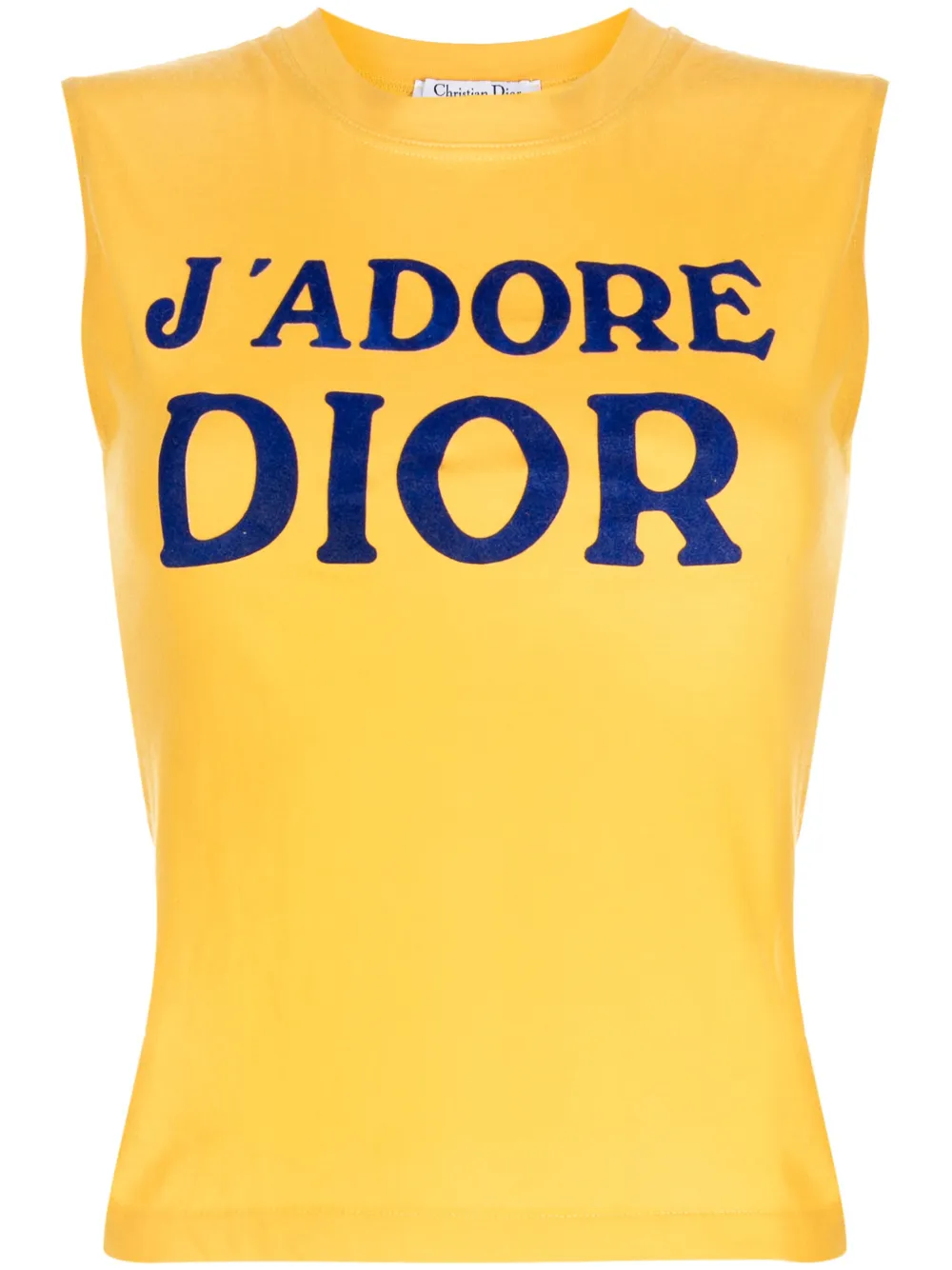 J Adore Dior Tank Top Christian Dior Black J'adore Dior Rhinestone
