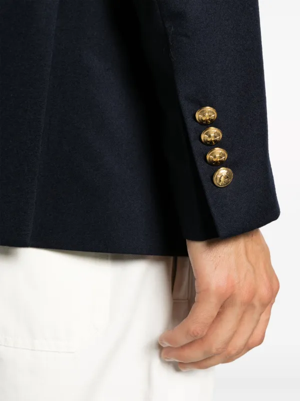 Polo Ralph Lauren double breast Wool Blazer Blue FARFETCH IE