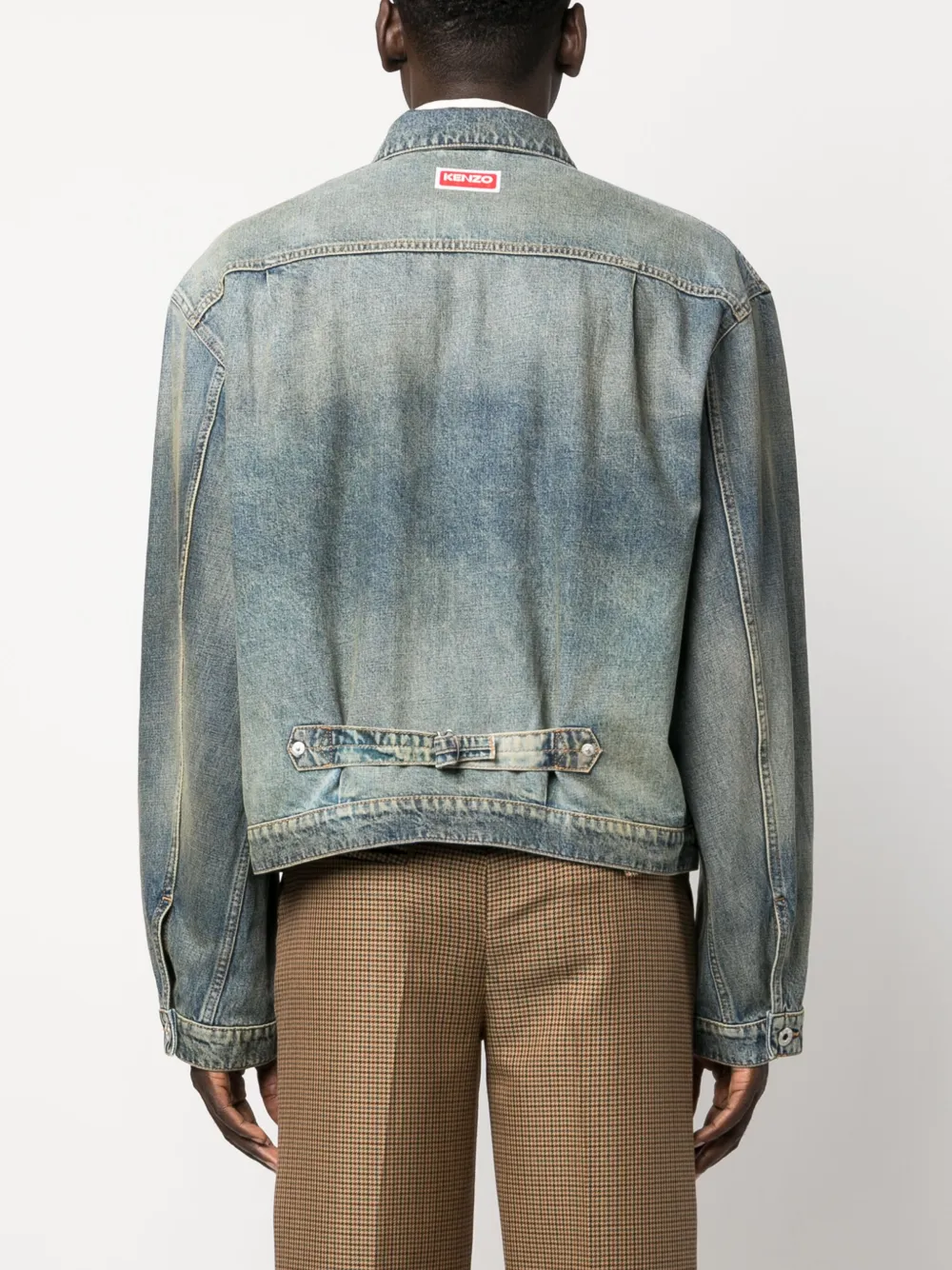 Kenzo Panelled button-fastening Denim Jacket - Farfetch