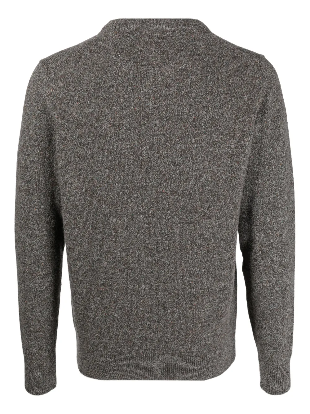 Barbour mélange-effect crew-neck jumper - Grijs