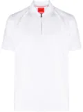 HUGO half-zip cotton-blend polo shirt - White
