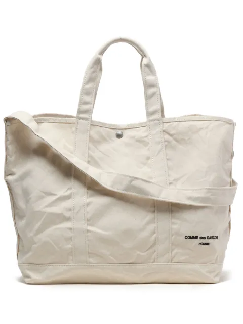 Comme Des Garçons Homme bolso shopper con logo bordado