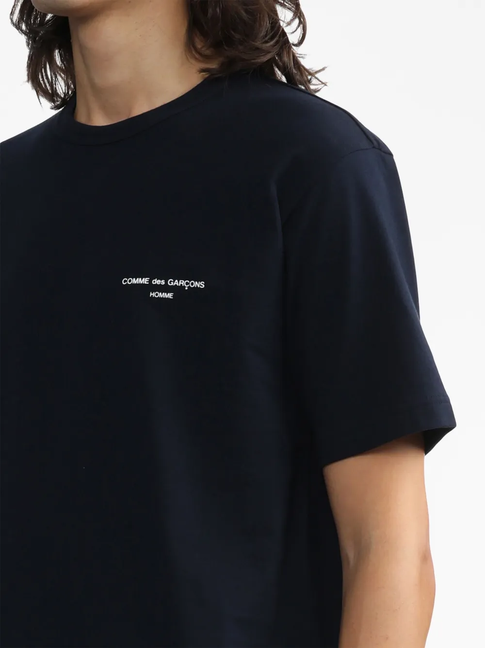 Cdg homme sales logo tee