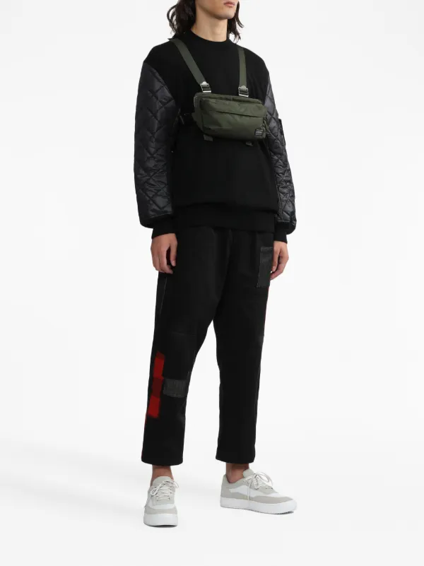 Comme Des Gar ons Homme x Porter logo patch Zipped Shoulder Bag