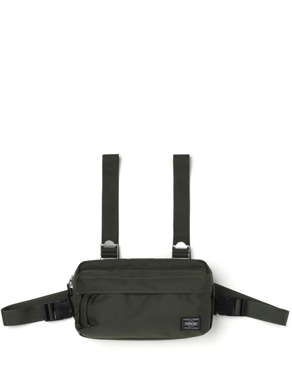 Comme Des Garçons Homme x Porter logo-patch Zipped Shoulder Bag - Farfetch