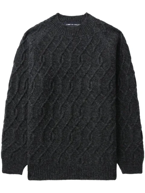 Comme des Garçons Homme chunky-knit crew-neck jumper 