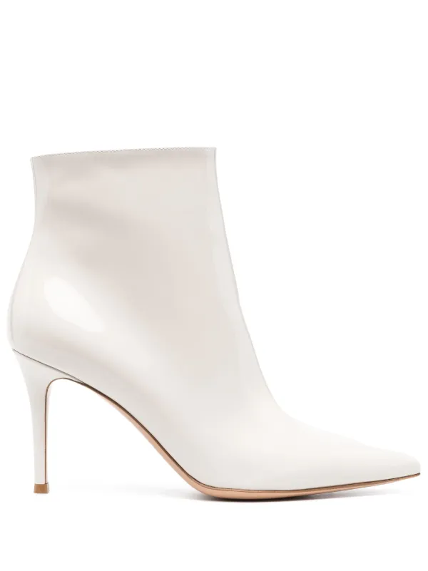 Gianvito rossi white 2025 ankle boots