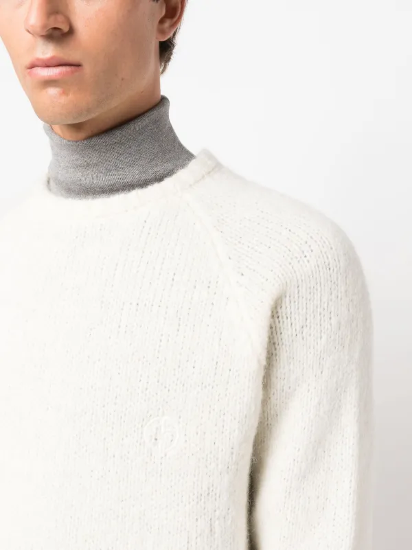 Giorgio Armani Suéter Com Logo Bordado | Branco | FARFETCH BR