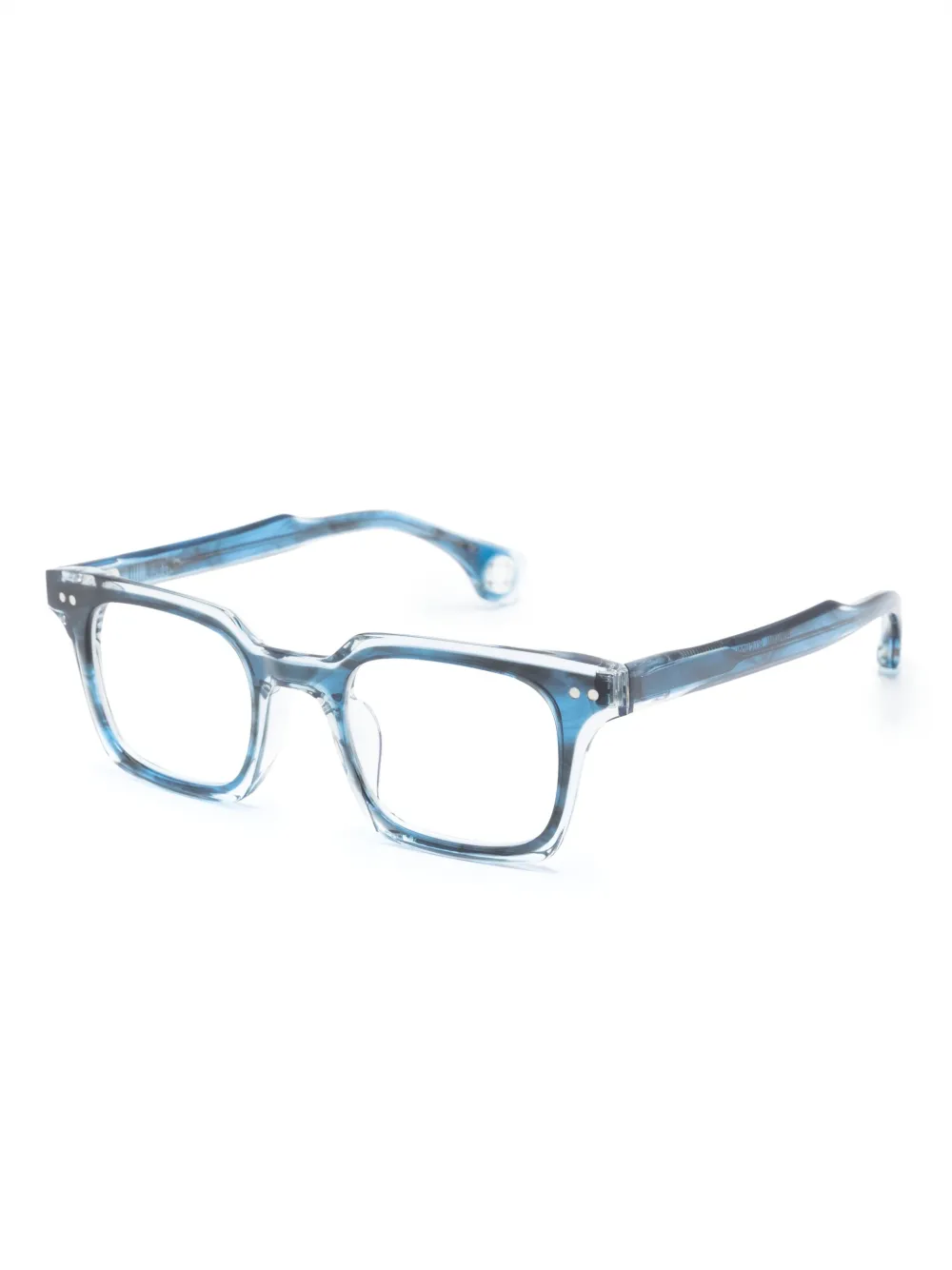 Blake Kuwahara Portman bril met vierkant montuur - Blauw