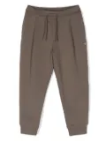 Emporio Armani Kids pleat-detail jersey track pants - Brown