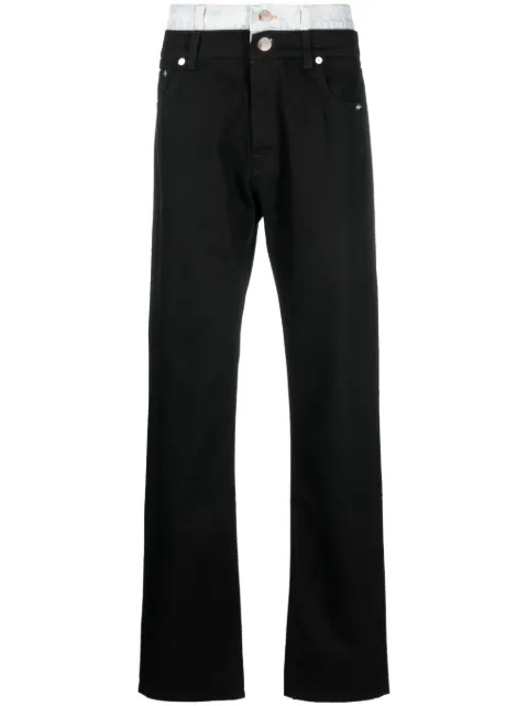 VTMNTS jeans rectos con doble capa