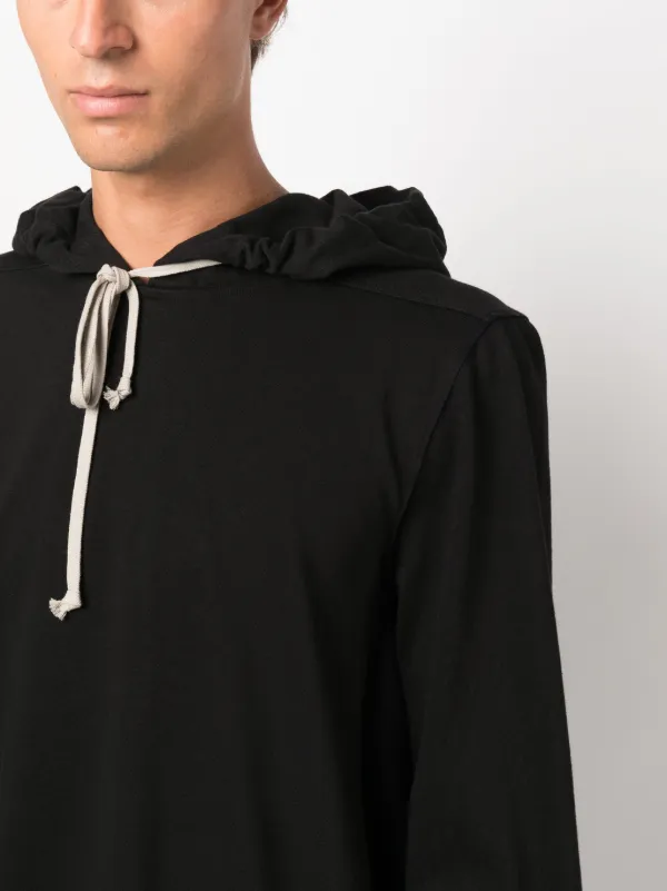 Rick Owens DRKSHDW long sleeve Organic Cotton Hoodie Farfetch