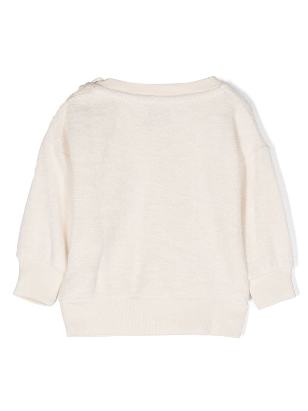 Bobo Choses Crazy Bicy fleece sweatshirt - Wit