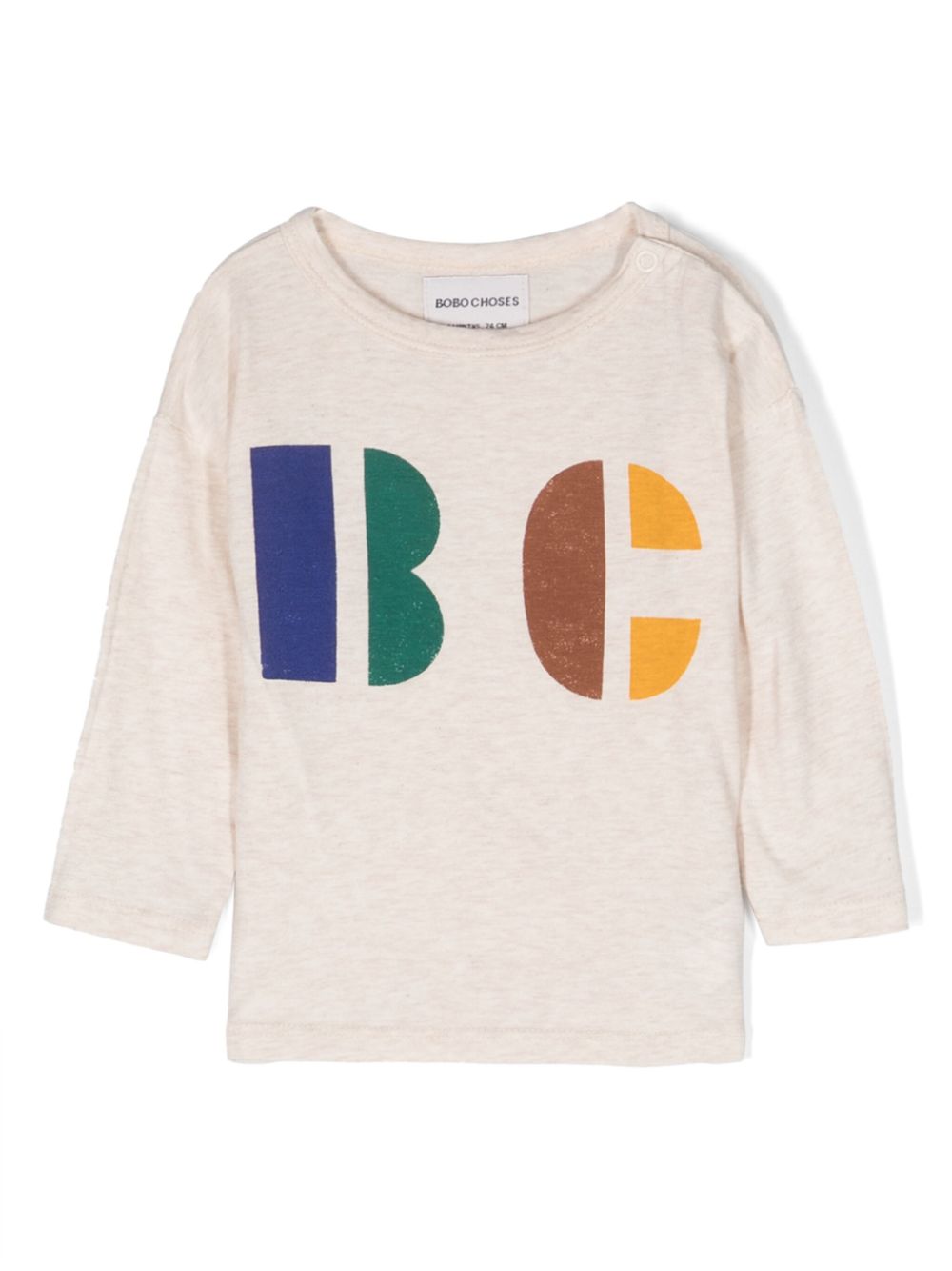 bobo choses sweat à imprimé multicolor - tons neutres