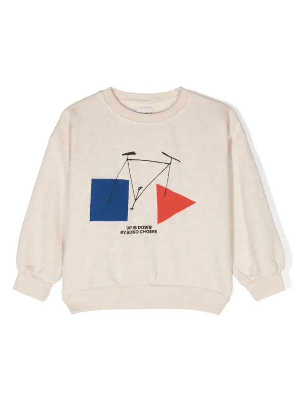 Bobo Choses Crazy Bicy-print jersey-texture Sweatshirt - Farfetch