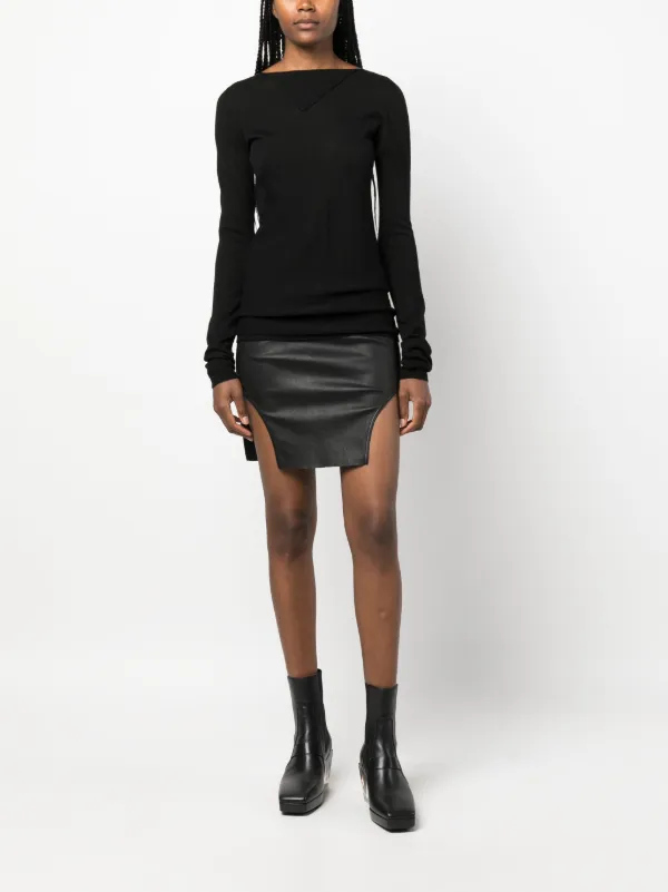 Rick Owens ブラック ロングスリーブ XS Rick Owens ロングスリーブ トップ | ブラック | FARFETCH JP