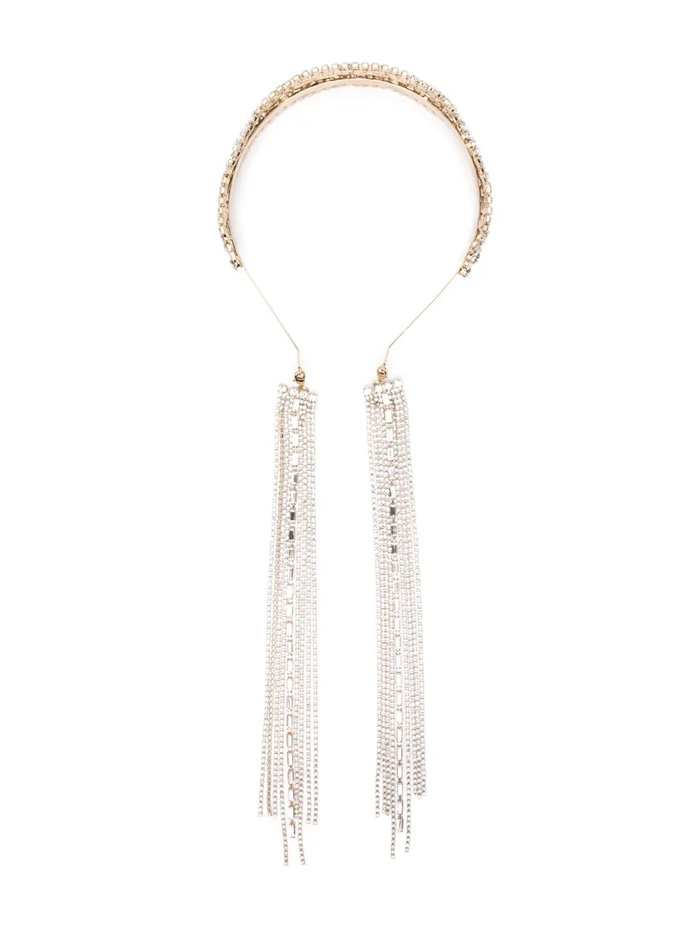 Rosantica Crystal-embellished Slip-on Head Band In Gold
