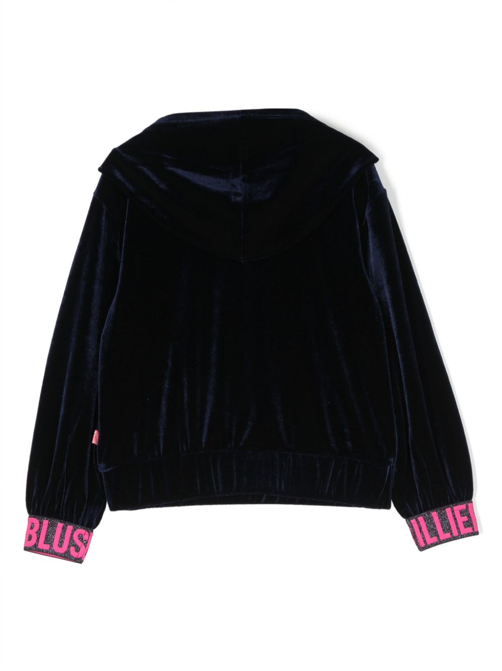 Billieblush sequin-embellished heart-motif hoodie - Blauw