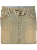 Diesel Oval D buckle denim skirt - Blue
