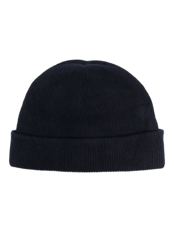 Arch4 Fine-ribbed Cashmere Beanie in Blue