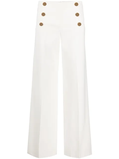 RED Valentino embossed-buttons palazzo pants 