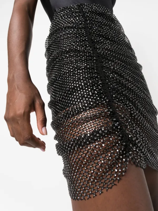 Giuseppe Di Morabito ラインストーン ミニスカート | ブラック