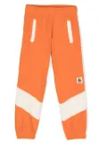 Mini Rodini Panther-patch colour-block track pants - Orange